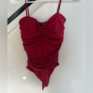 Express red bodysuit